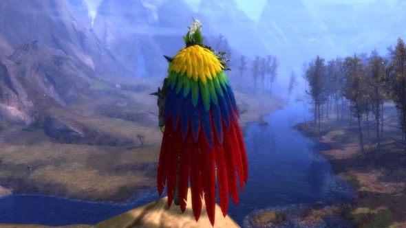 Be Soft with the Tropical Feathered Cape and Cuddly Cat Jade Bot Skin